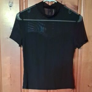 Womens Mesh Insert Short Sleeves T-SHIRT